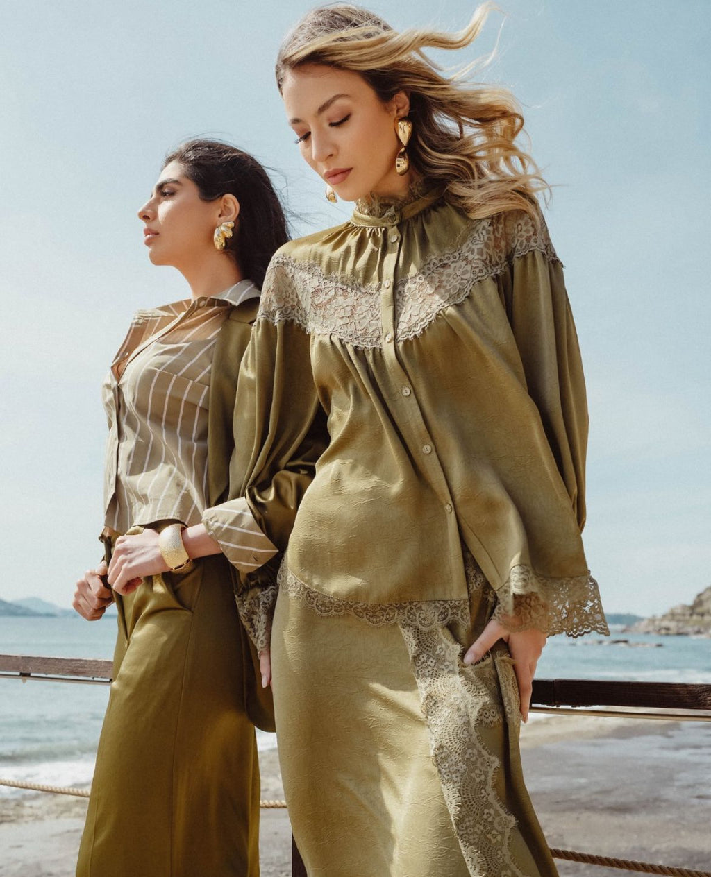 Completo in Pizzo - Camicia e Gonna