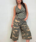 Bermuda Camouflage Wide Leg