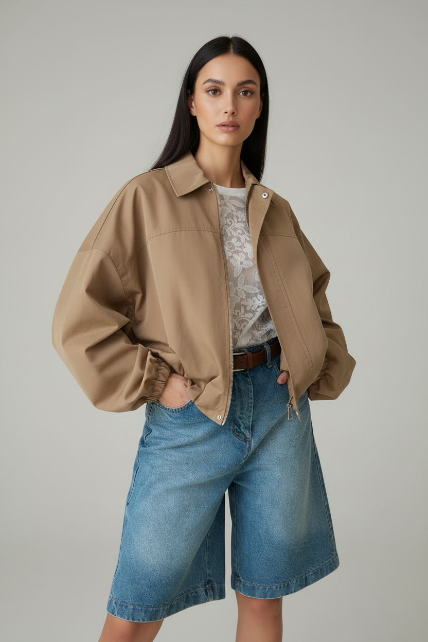 Bomber Beige Scuro
