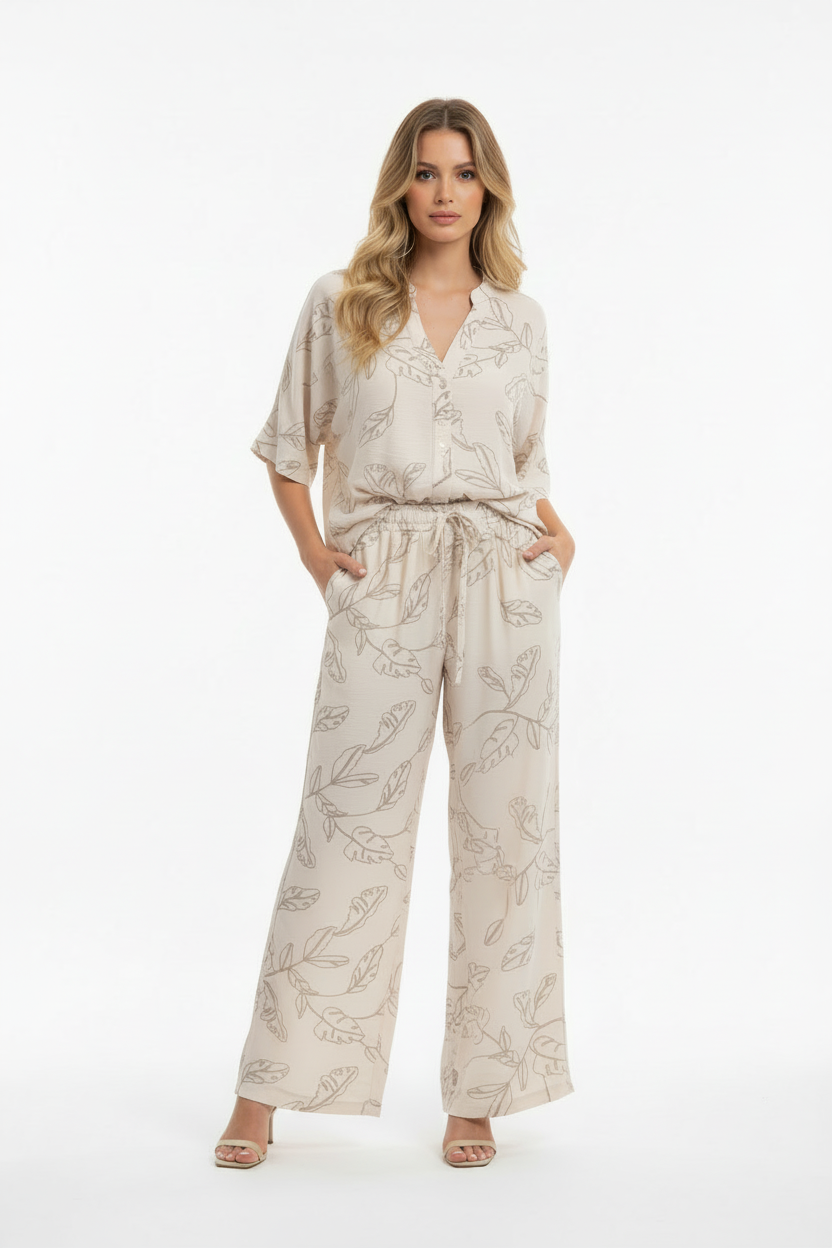 Completo beige - gambe pulite