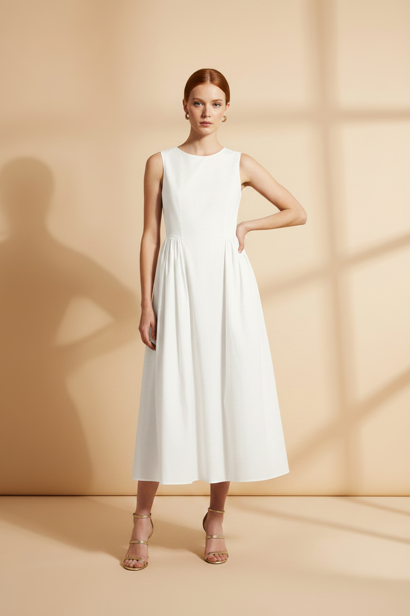 Abito V1463 Bianco