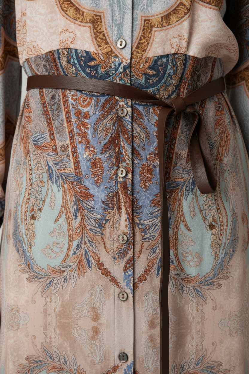 Abito Maxi Paisley Orientale