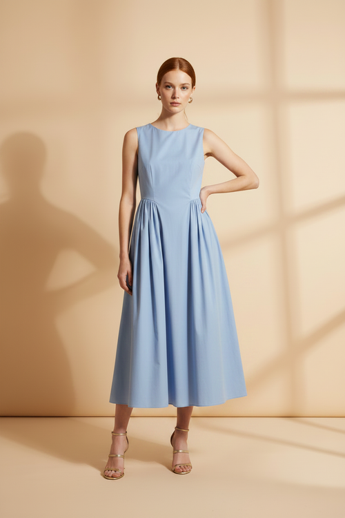 Abito V1463 Azzurro